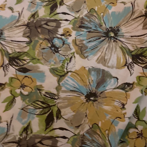 VINTAGE 3 yd Mill Creek Fabric Porzio Floral  Indoor/Outdoor Upholstery Cushions - Picture 4 of 6